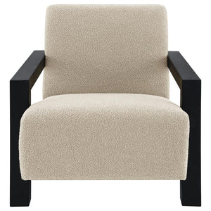 Fitzroy Boucle Accent Arm Chair in Latte