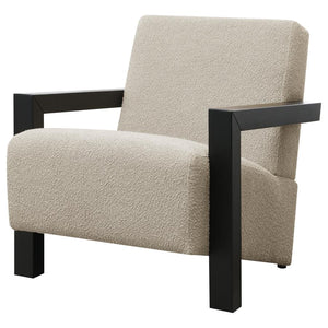 Fitzroy Boucle Accent Arm Chair in Latte