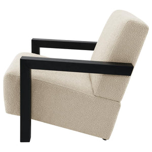 Fitzroy Boucle Accent Arm Chair in Latte