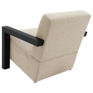 Fitzroy Boucle Accent Arm Chair in Latte