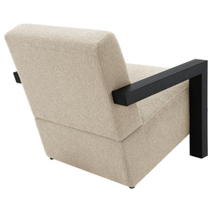 Fitzroy Boucle Accent Arm Chair in Latte