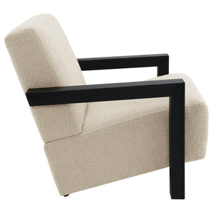 Fitzroy Boucle Accent Arm Chair in Latte