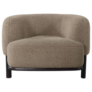 Lawler Barrel Back Accent Chair in Mushroom