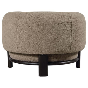 Lawler Barrel Back Accent Chair in Mushroom