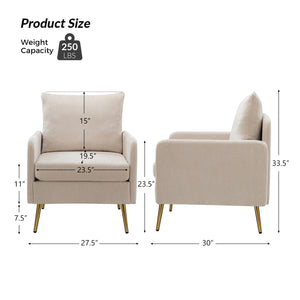 Giovann Armchair in Ivory