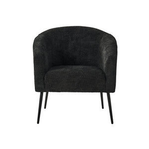 George Modern Boucle Armchair in Black