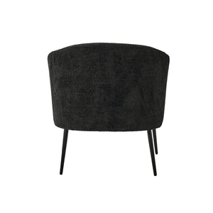 George Modern Boucle Armchair in Black