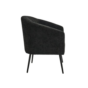 George Modern Boucle Armchair in Black