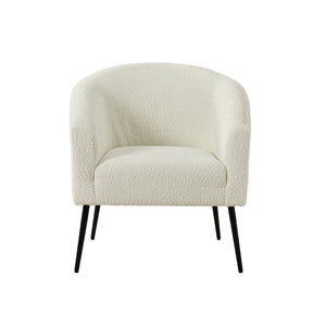 George Modern Boucle Armchair in Ivory