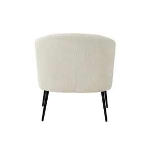 George Modern Boucle Armchair in Ivory