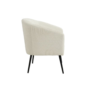 George Modern Boucle Armchair in Ivory