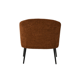 George Modern Boucle Armchair in Rust