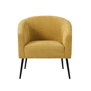 George Modern Boucle Armchair in Yellow