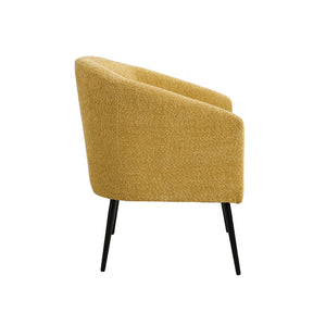 George Modern Boucle Armchair in Yellow