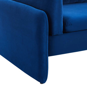 Indicate Performance Velvet Sofa in Blue