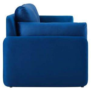 Indicate Performance Velvet Sofa in Blue