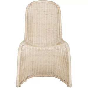 Tana Set of 2 Wicker Side Chairs in Natural White Wash