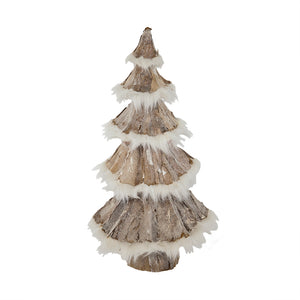 20" Glittered Pine Tree Decor