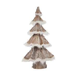 20" Glittered Pine Tree Decor