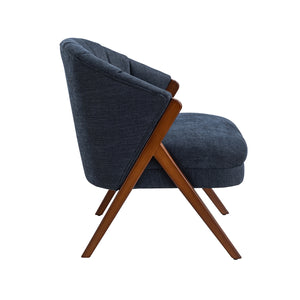 Emil Barrel Chair in Navy