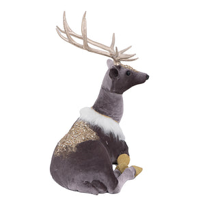 Spirit Sitting Deer in Wisteria Velvet