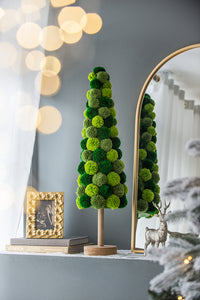 31.5" Green Pom Pom Tree