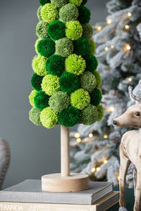 31.5" Green Pom Pom Tree