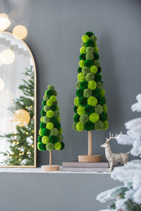 31.5" Green Pom Pom Tree