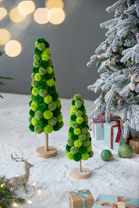 31.5" Green Pom Pom Tree