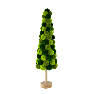 31.5" Green Pom Pom Tree