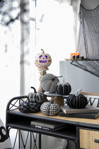 Set of 2 Striped Pumpkin