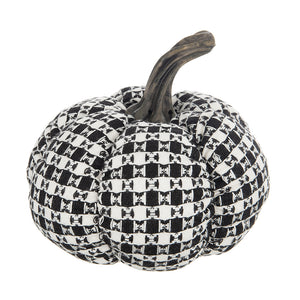 Set of 2 Plaid Pumpkin