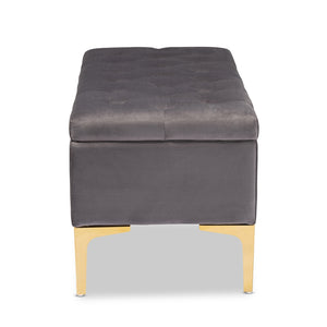 Valere Velvet Ottoman