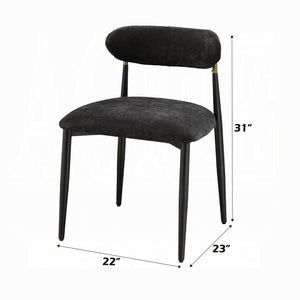 Jaramillo Set of 2 Side Chairs in Black