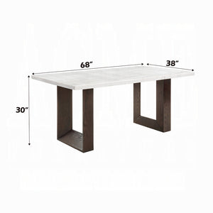 Edwyn Rectangular Marble Dining Table