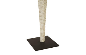 72" Vested Female Sculpture in White