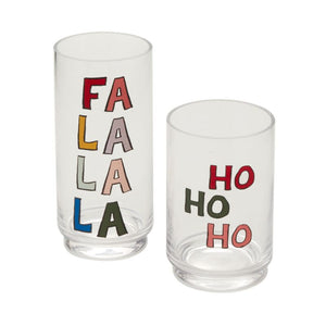 8" Goodness Holiday Glass Vase - Set of 2