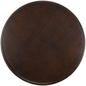 Devin Round Pedestal Dining Table in Walnut