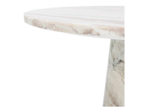 Valentia Tall Round Marble Accent Table