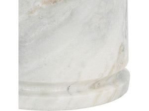 Valentia Tall Round Marble Accent Table