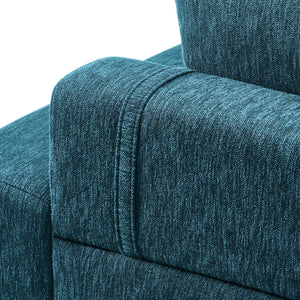 Proximity Upholstered Fabric Sofa in Azure