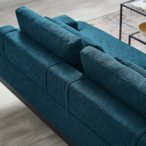 Proximity Upholstered Fabric Sofa in Azure