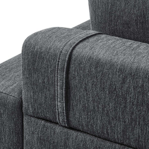 Proximity Upholstered Fabric Sofa in Charcoal